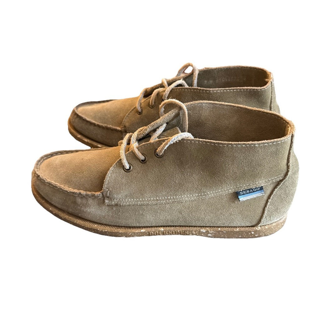 Sebago Dockside Men's Brown Sand  Suede Lace Up Chukka Boots Size 9 Ankle - Picture 3 of 8